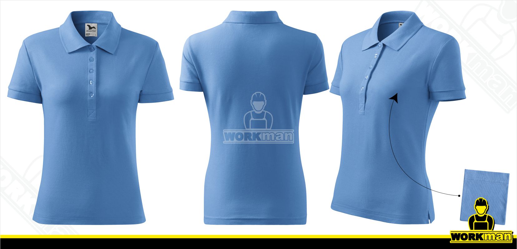 Dámska polokošeľa COTTON Malfini