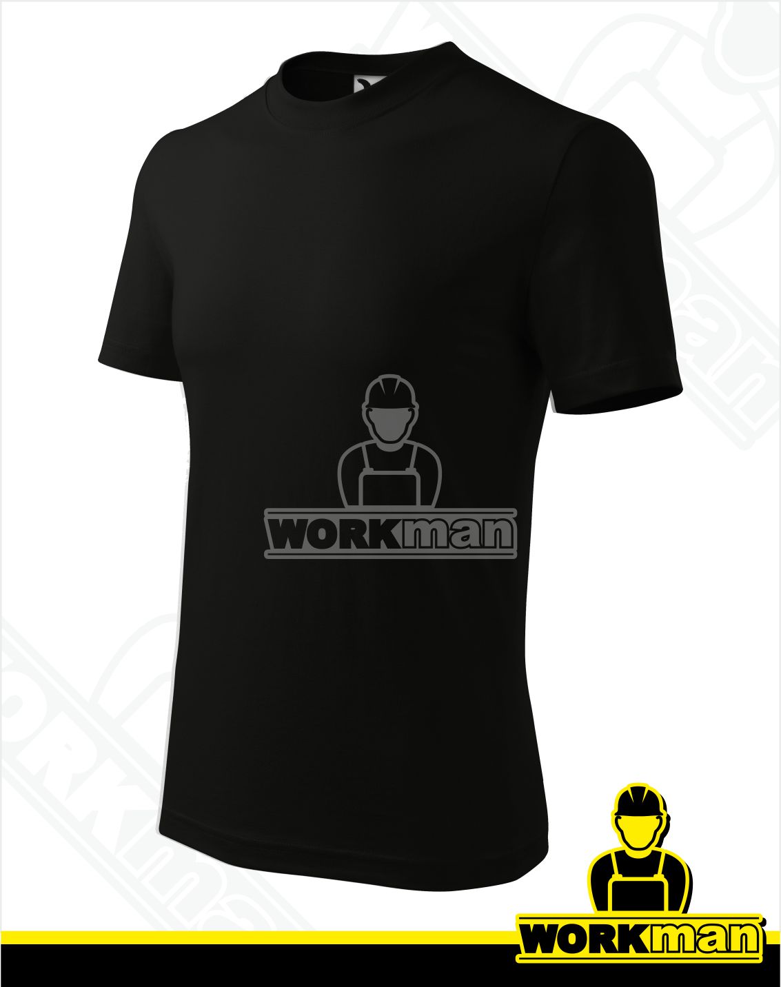 Unisex tričko HEAVY Malfini čierna