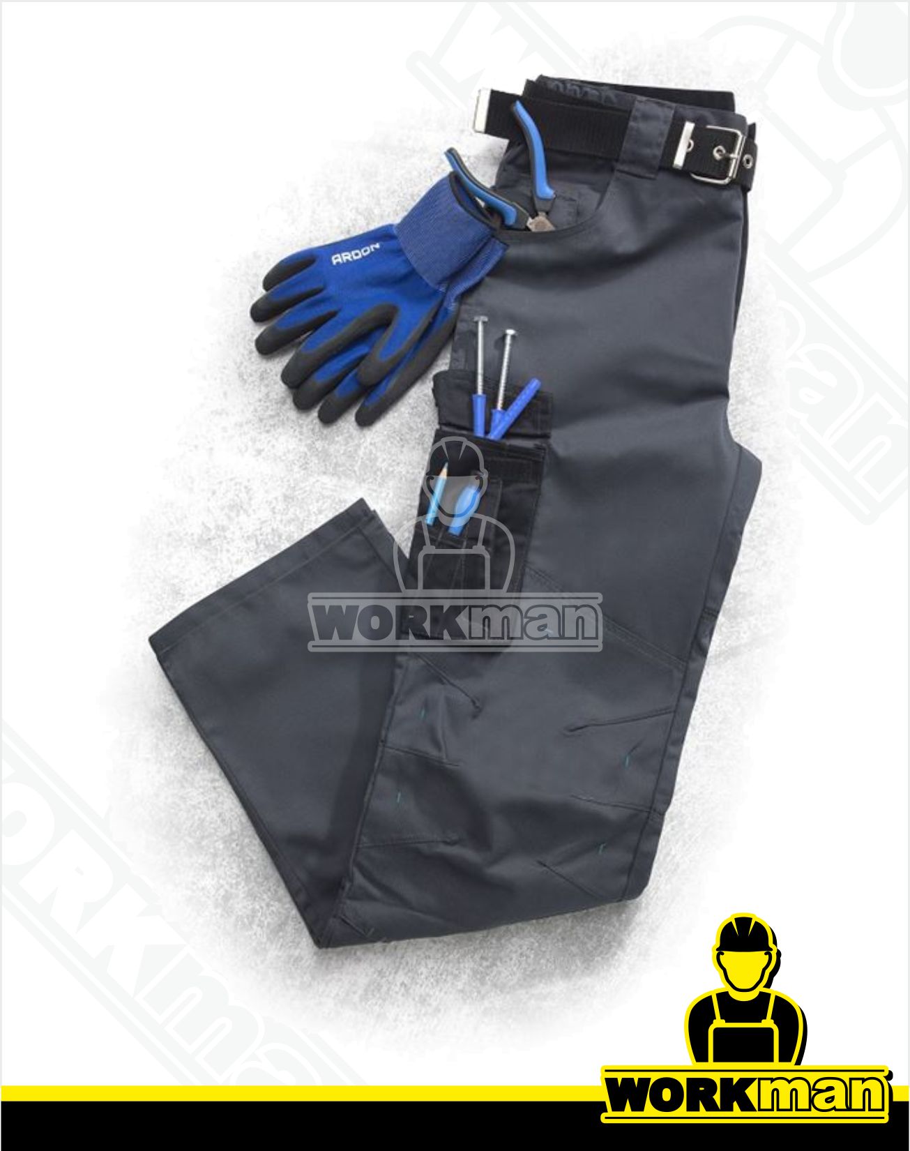 Predĺžené montérkové nohavice 4TECH 02 do pása Ardon