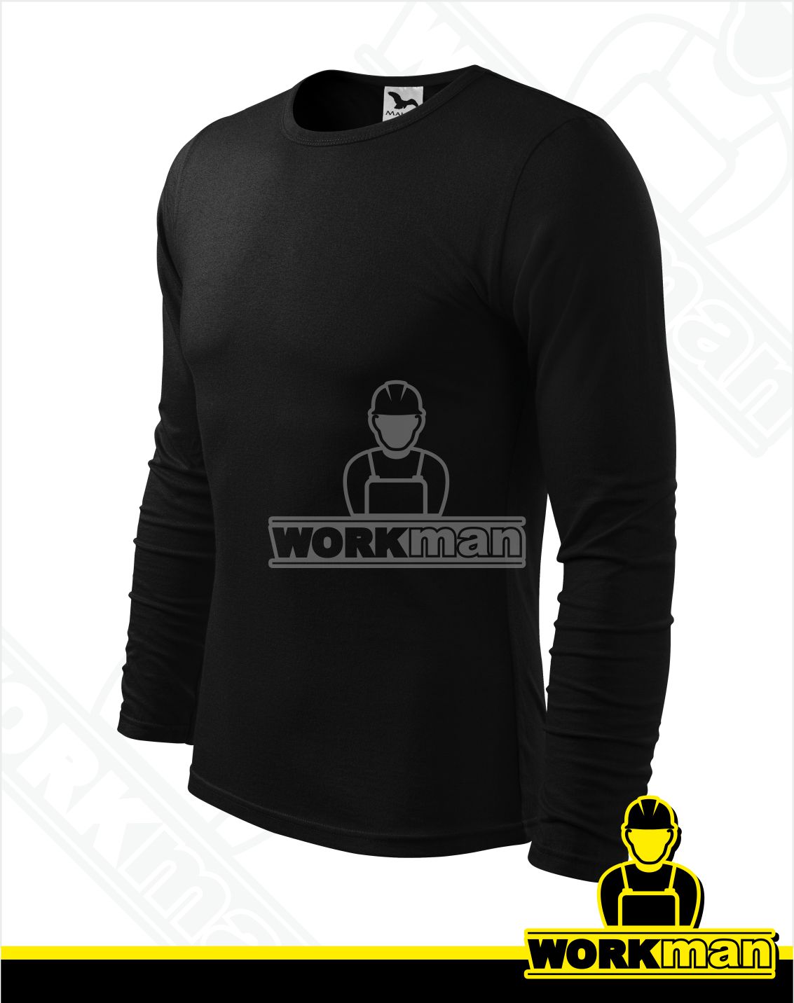 Pánske tričko FIT-T LS Malfini čierna