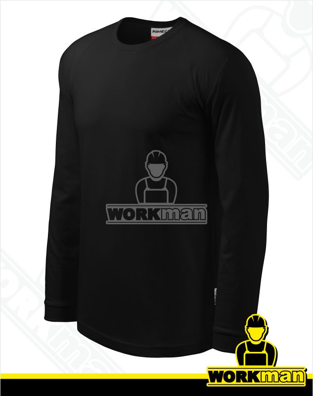 Pánske tričko STREET LS Malfini čierna