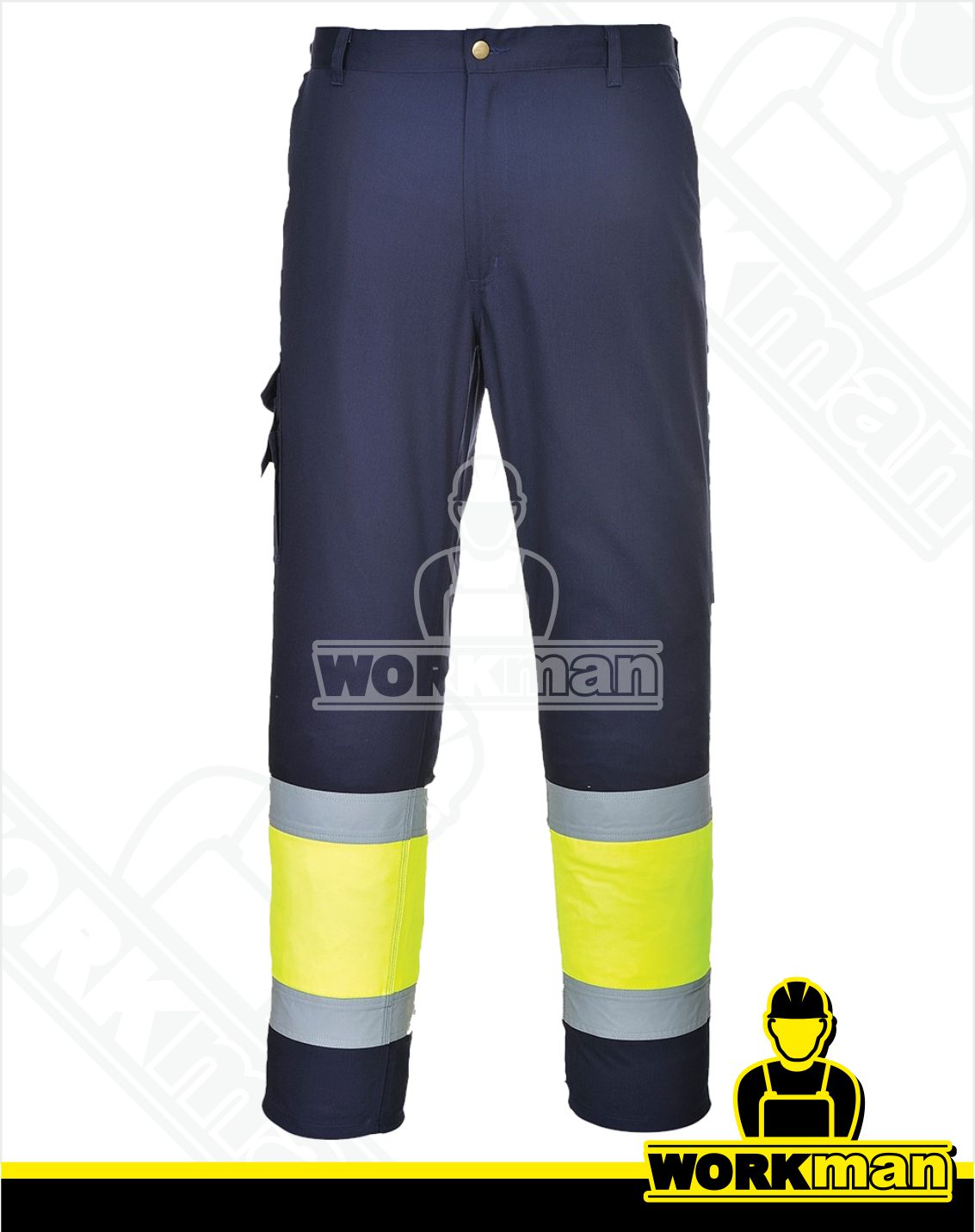 Reflexné montérkové nohavice TWO TONE COMBAT E049 do pása Portwest