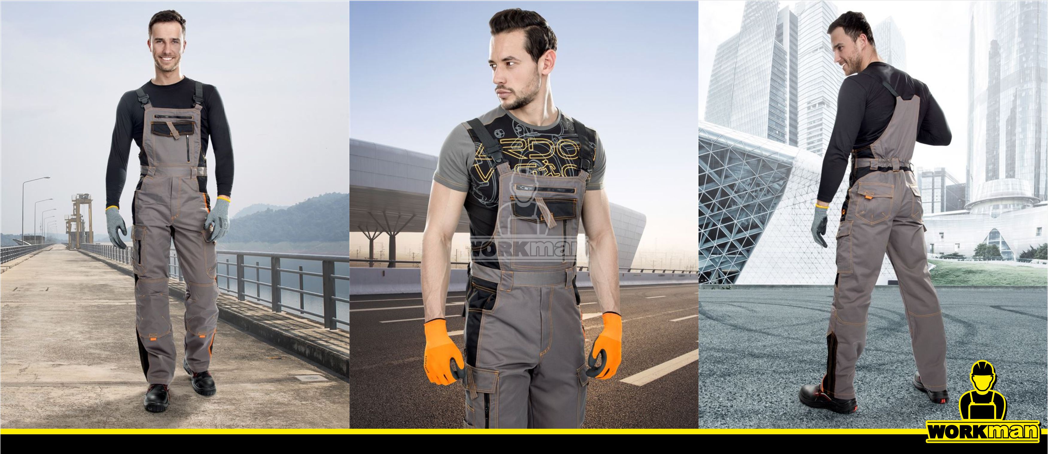 Montérkové nohavice VISION 03 s náprsenkou Ardon