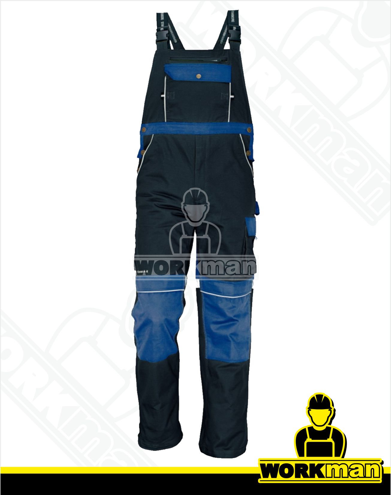 Montérkové nohavice STANMORE s náprsenkou Červa