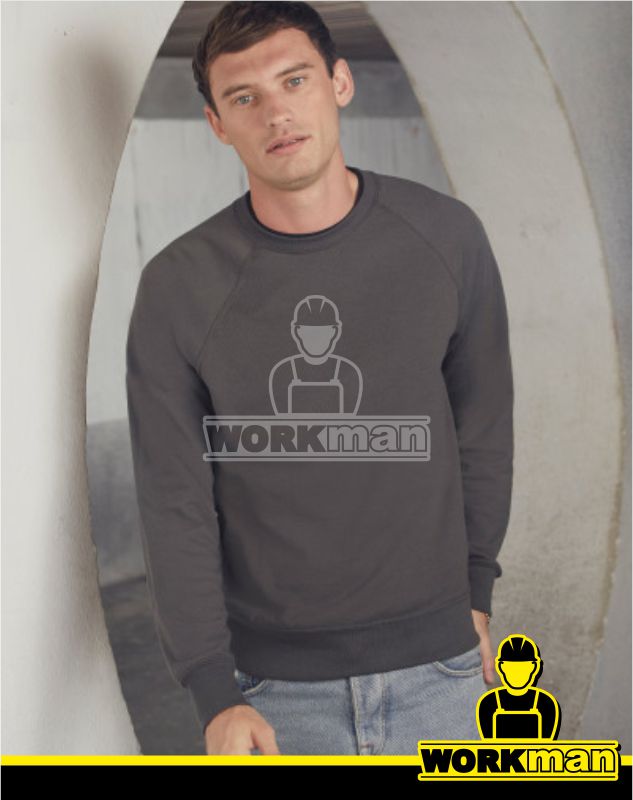 Pánska mikina LIGHTWEIGHT RAGLAN SWEAT Fruit of the Loom