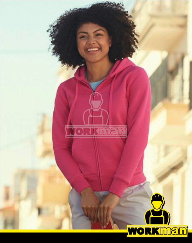 Dámská mikina s kapucňou PREMIUM LADY-FIT HOODED JACKET Fruit of the Loom