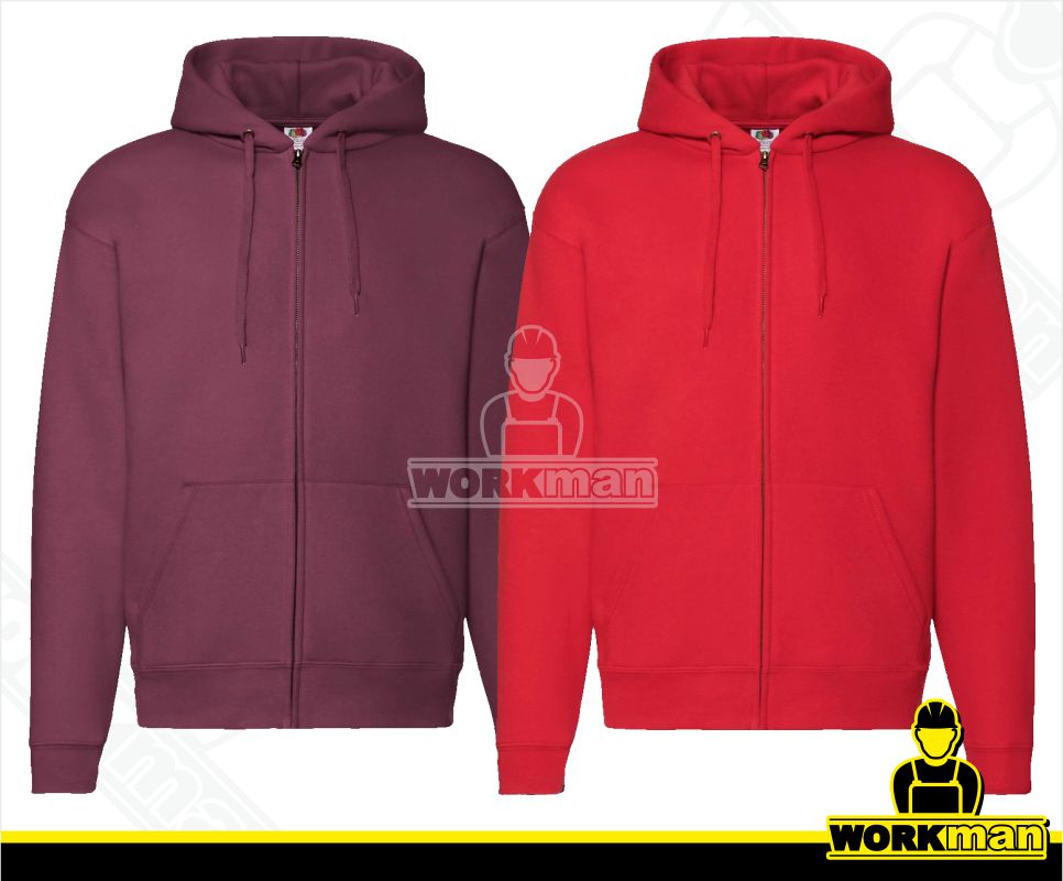 Pánska mikina s kapucňou PREMIUM HOODED SWEAT JACKET Fruit of the Loom