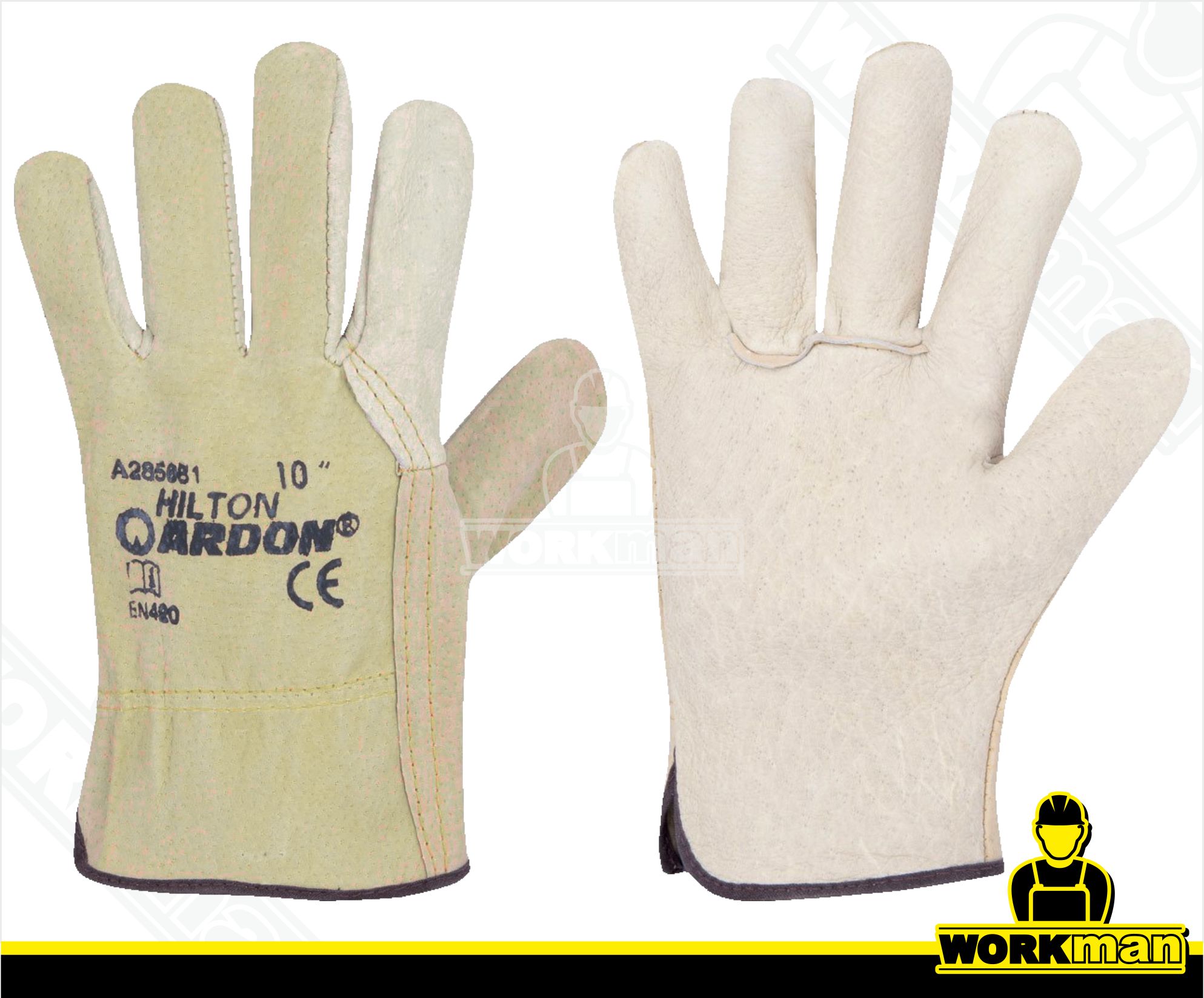 Celokožené pracovné rukavice HILTON Ardon .