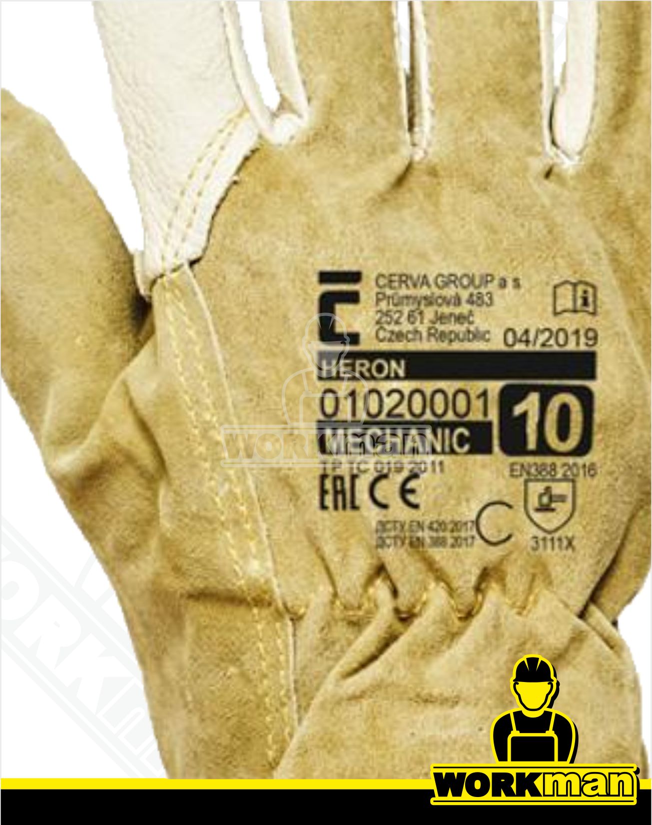 Celokožené rukavice HERON Červa