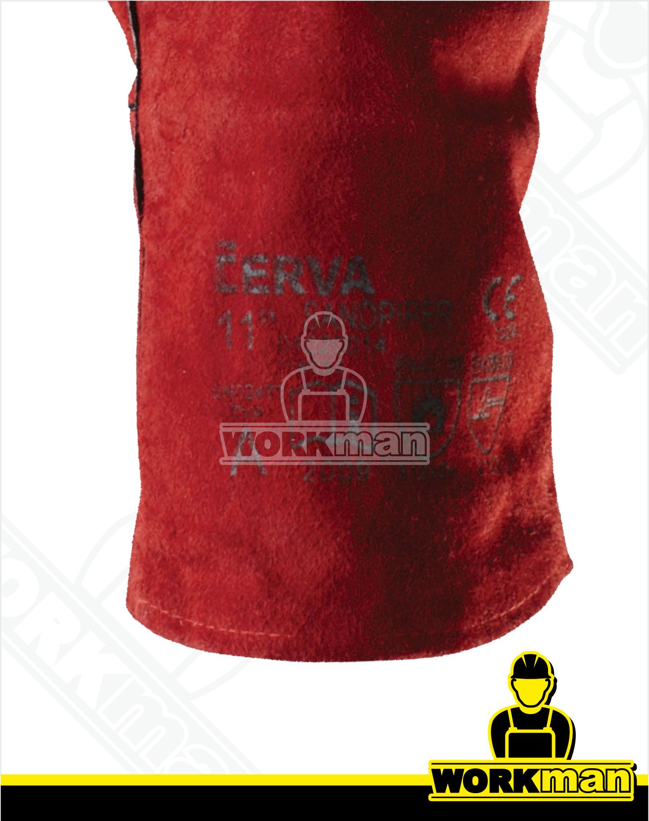 Zváračské pracovné rukavice SANDPIPER RED Červa