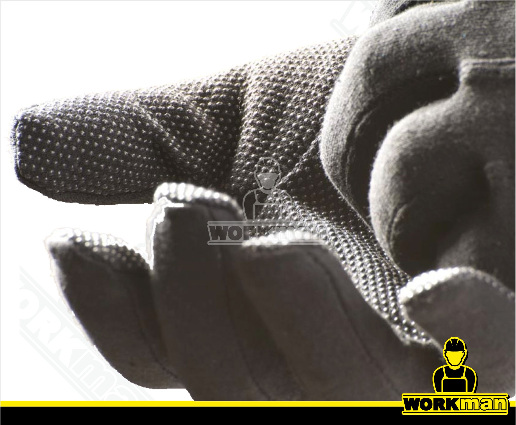 Povrstvené bavlnené rukavice BUSTARD Červa čierne