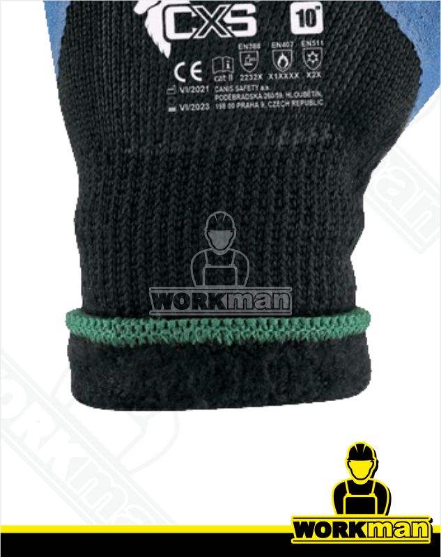 Zateplené povrstvené rukavice ROXY BLUE WINTER Cxs