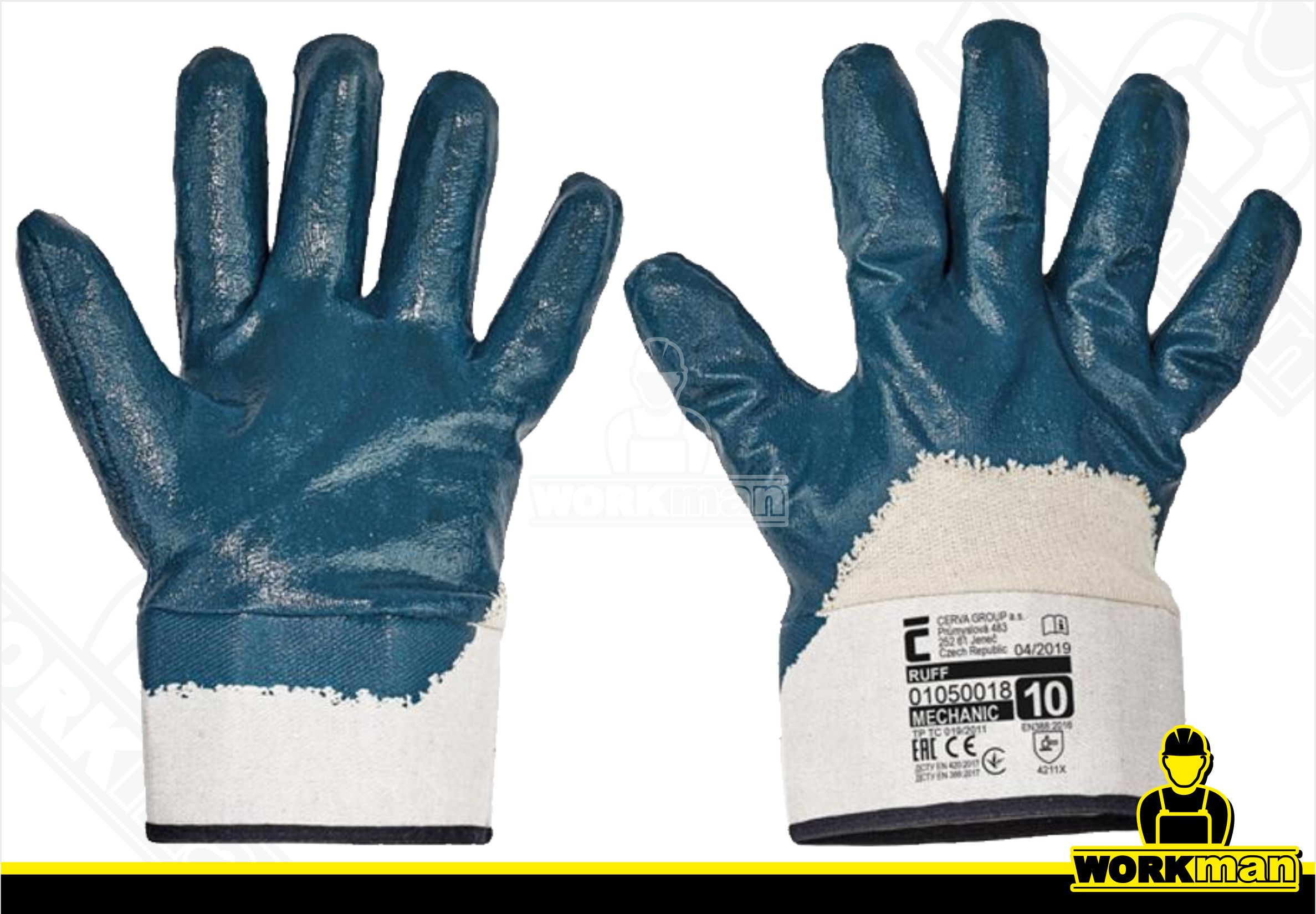 Povrstvené rukavice RUFF Červa