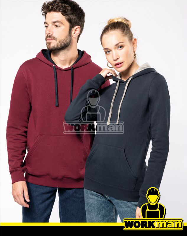Mikina s kapucňou CONTRAST HOODED SWEATSHIRT Kariban