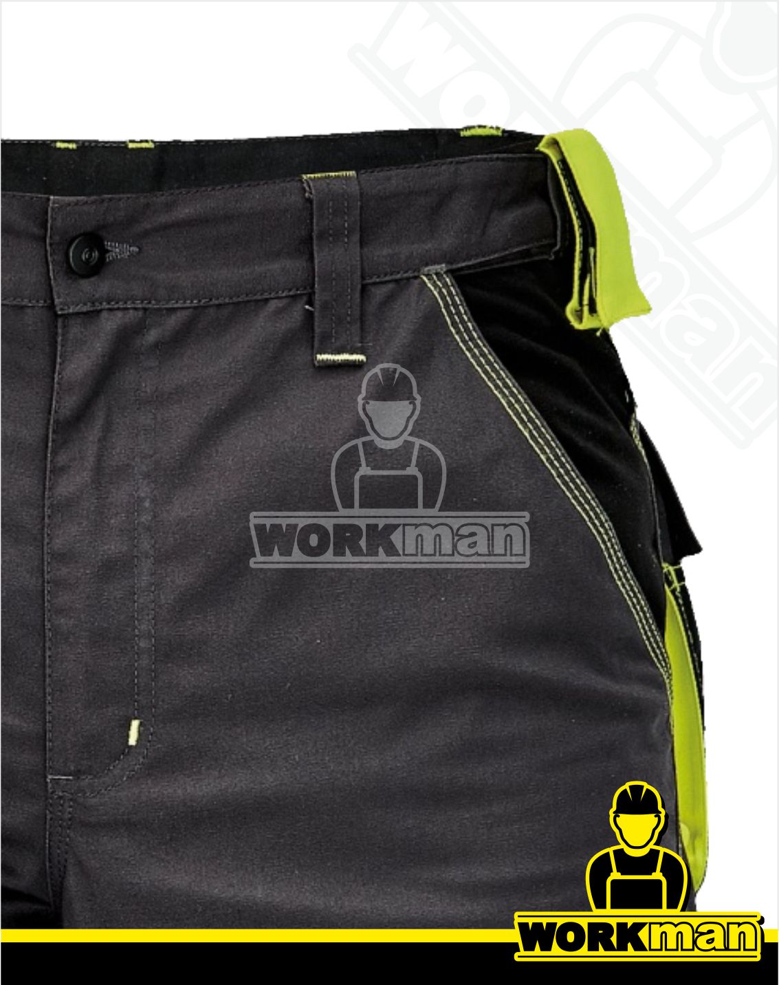 Reflexné pracovné nohavice KNOXFIELD do pása Červa