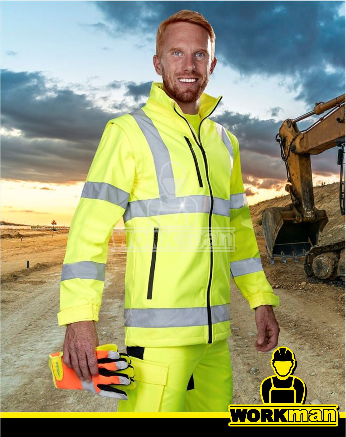 Reflexná softshellová bunda REF 502 2v1 Ardon