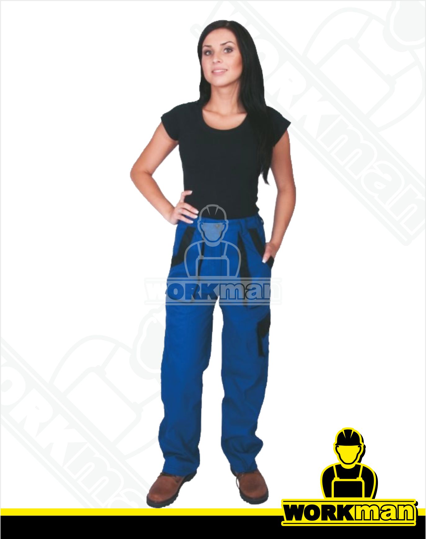 Dámske montérkové nohavice LUXY ELENA do pása Cxs