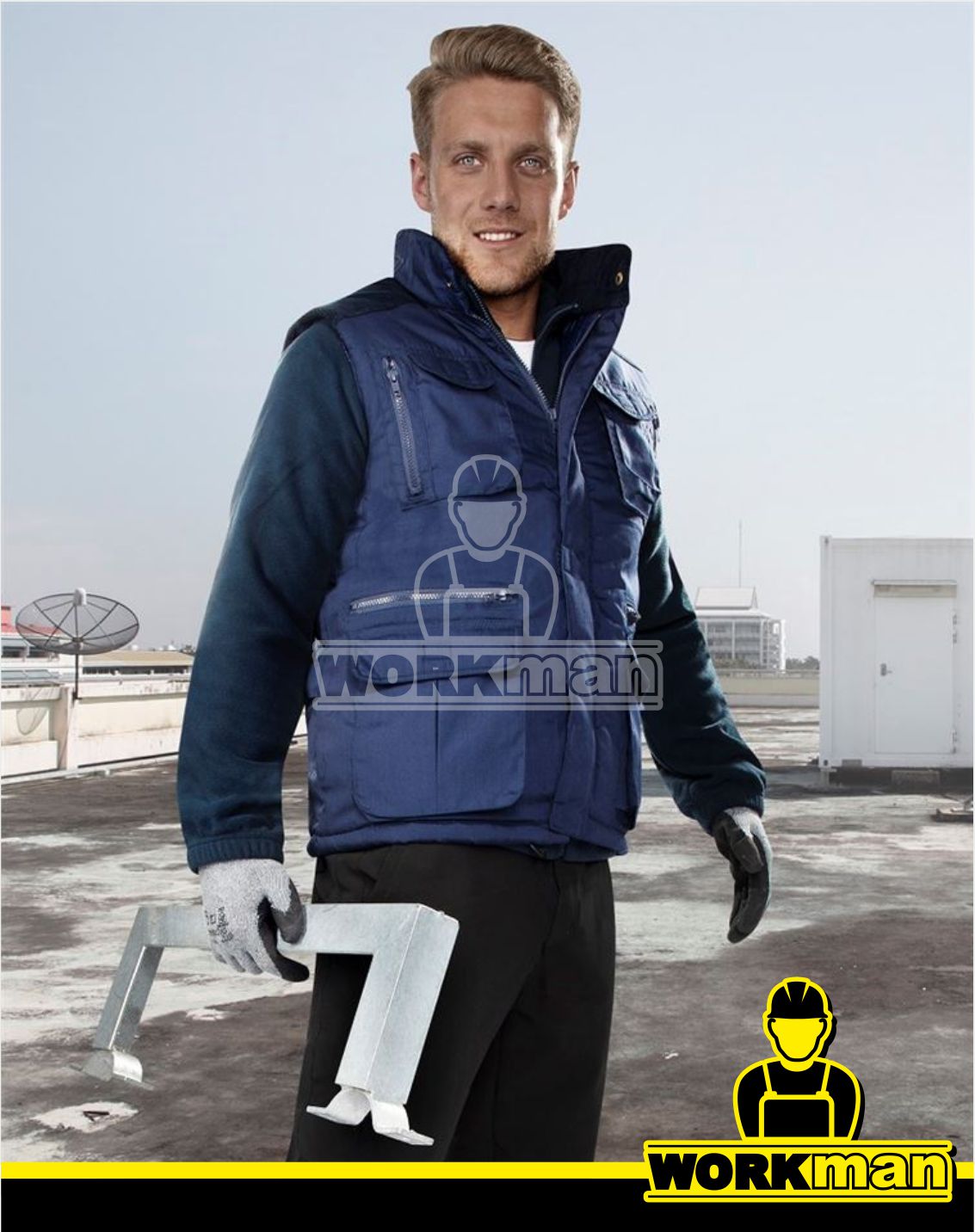 Zateplená vesta s menčestrovými výložkami DANNY Ardon