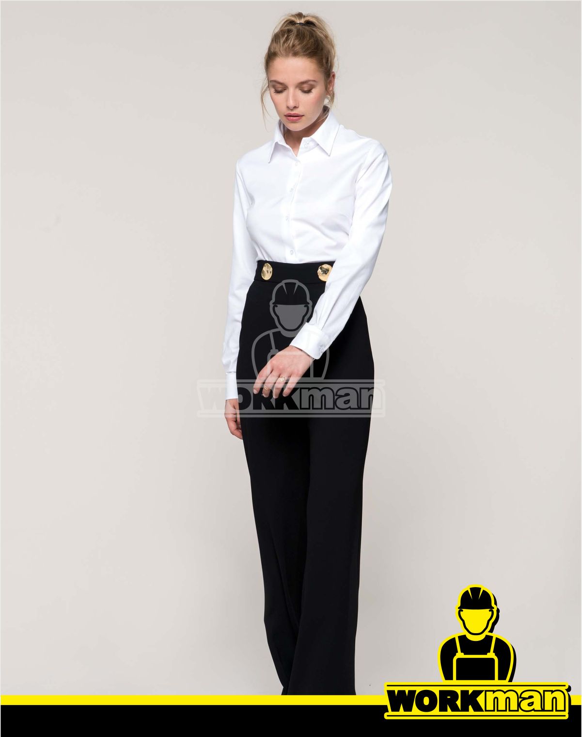 Dámska košeľa s dlhým rukávom OXFORD Kariban