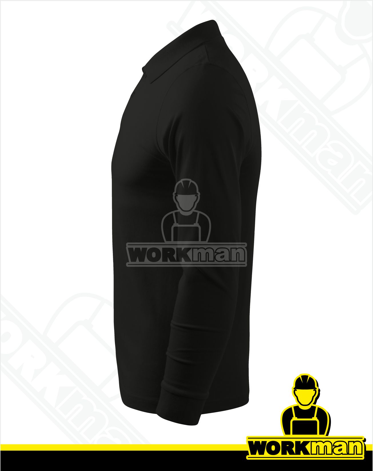 Pánska polokošeľa SINGLE J. LS Malfini čierna