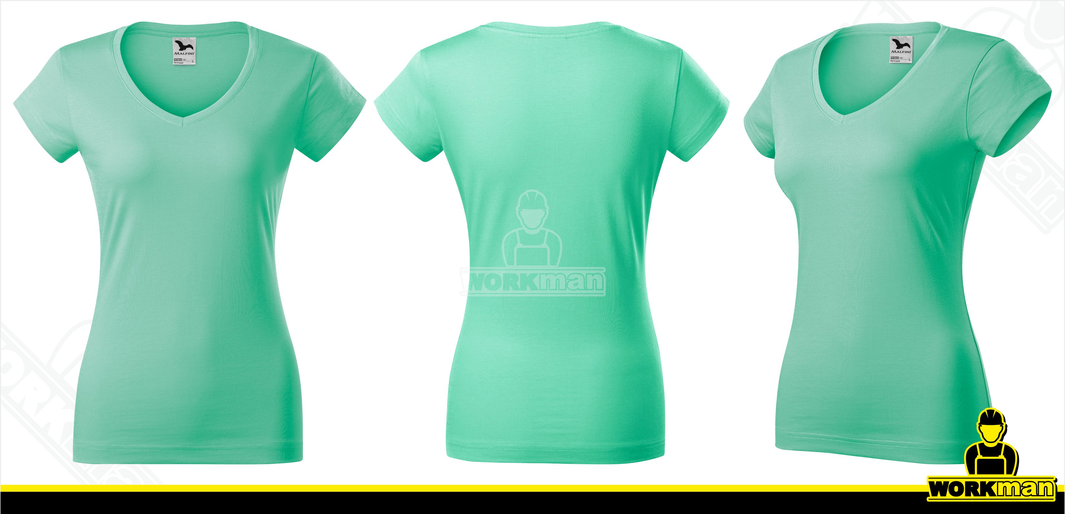 Dámske tričko FIT V-NECK Malfini