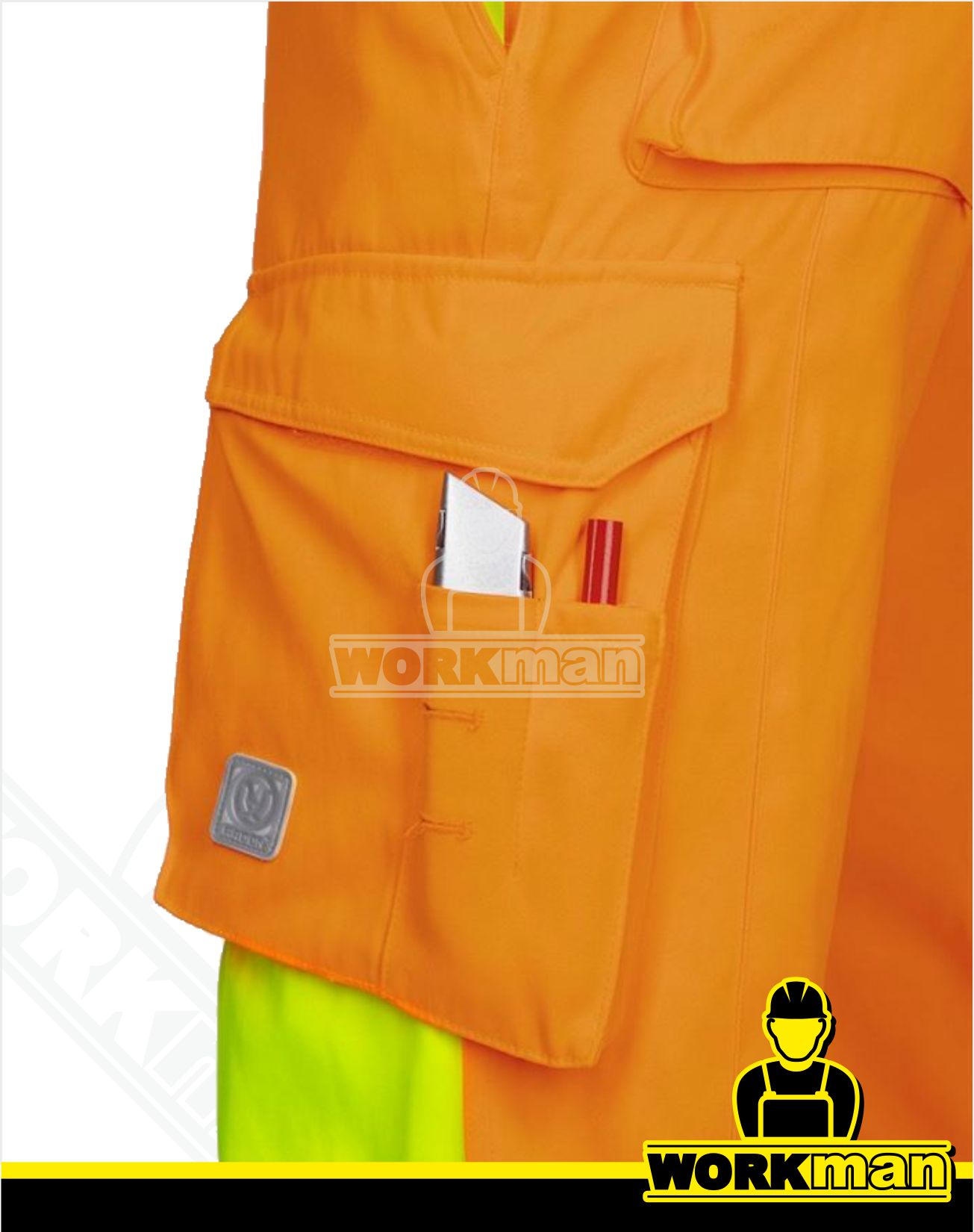 Skrátené reflexné nohavice SIGNAL s náprsenkou Ardon