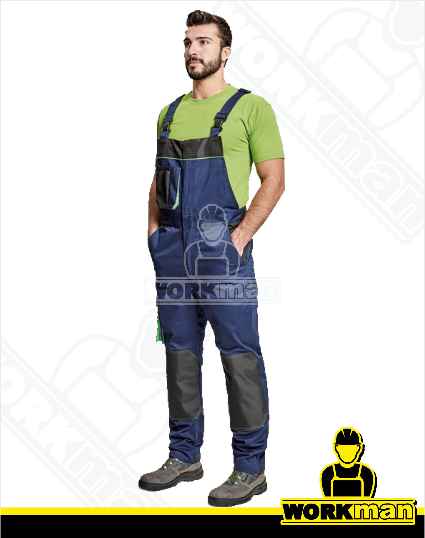 Montérkové nohavice CREMORNE s náprsenkou Červa