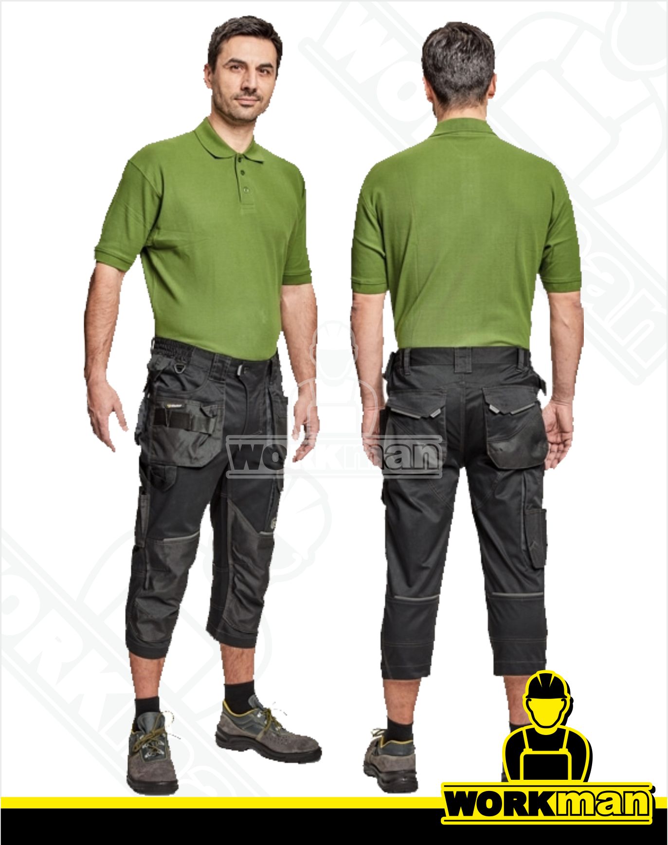 Montérkové 3/4 nohavice DAYBORO Červa