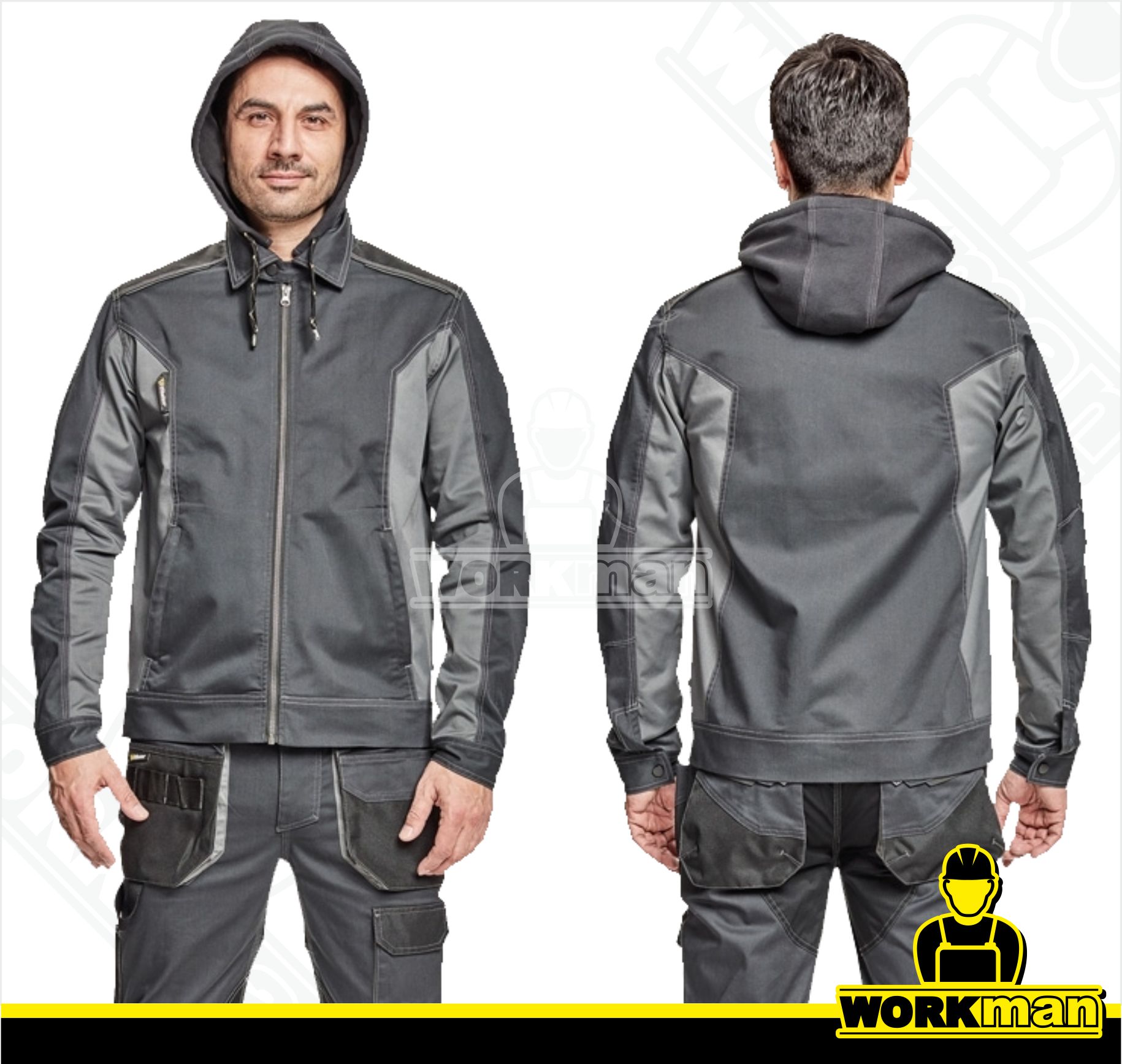 Montérková bunda DAYBORO s kapucňou Červa