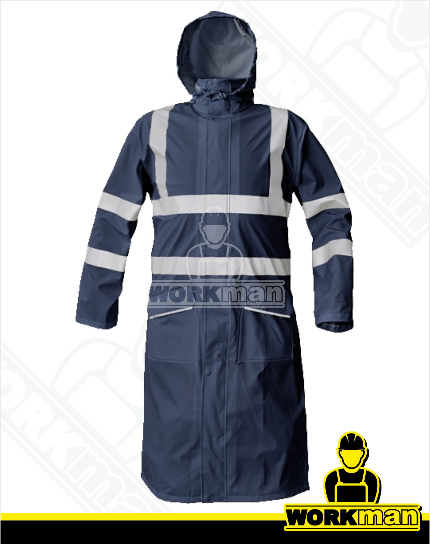 Reflexný nepremokavý plášť SIRET HV Červa