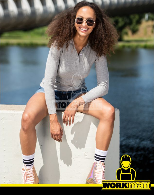 Dámska polokošeľa PIQUE POLO LS Malfini