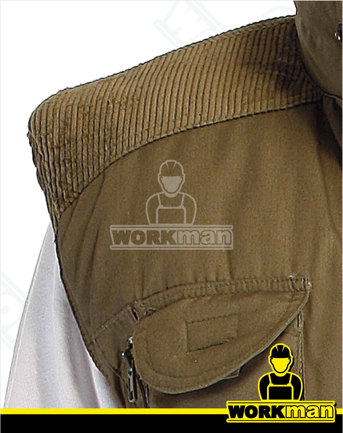 Zateplená vesta s menčestrovými výložkami DAVIDA Červa