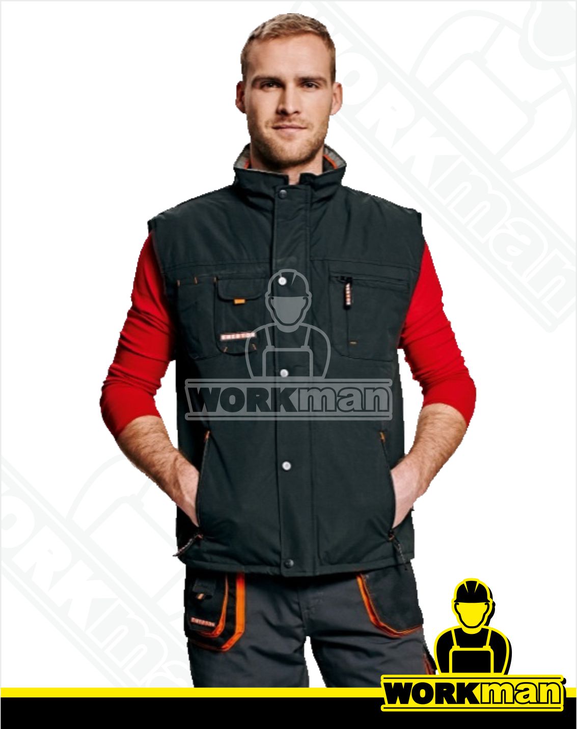 Zimná montérková vesta EMERTON Červa