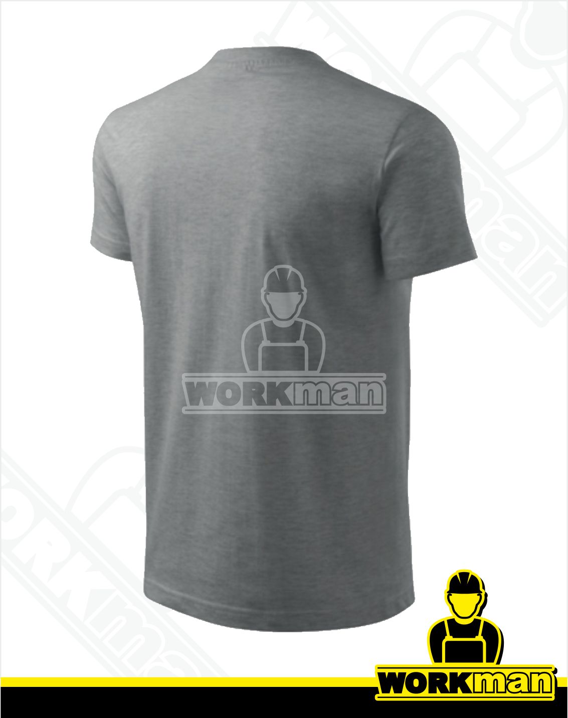 Tričko pánske CLASSIC Malfini tmavosivý melír