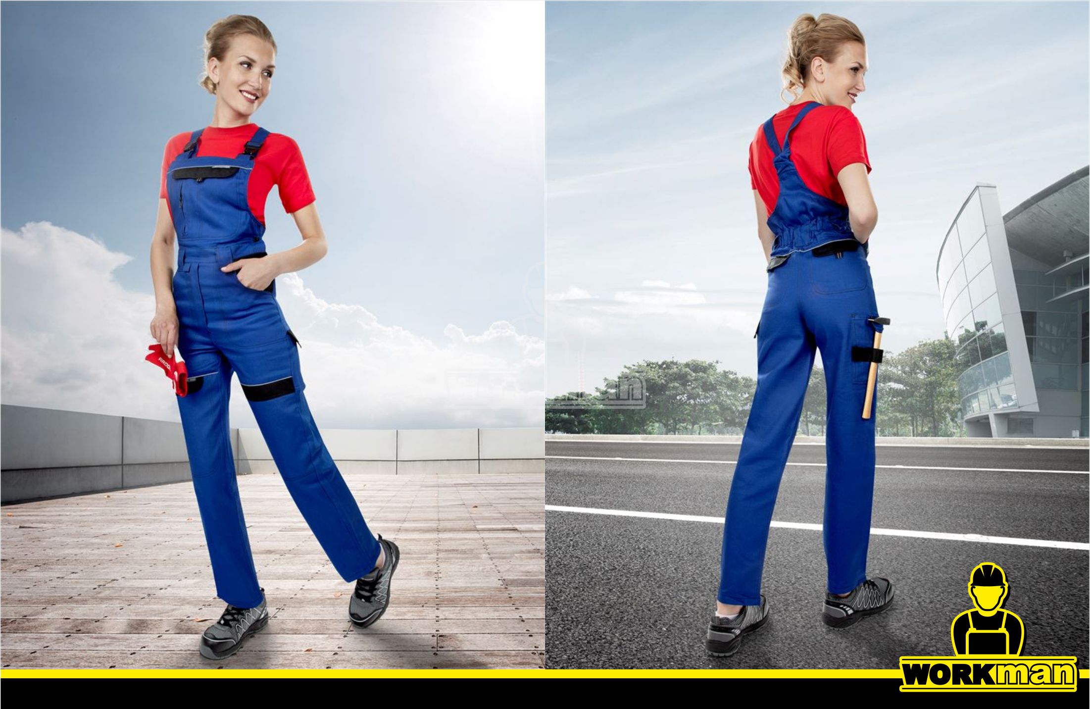 Dámske montérkové nohavice COOL TREND WOMAN s náprsenkou Ardon