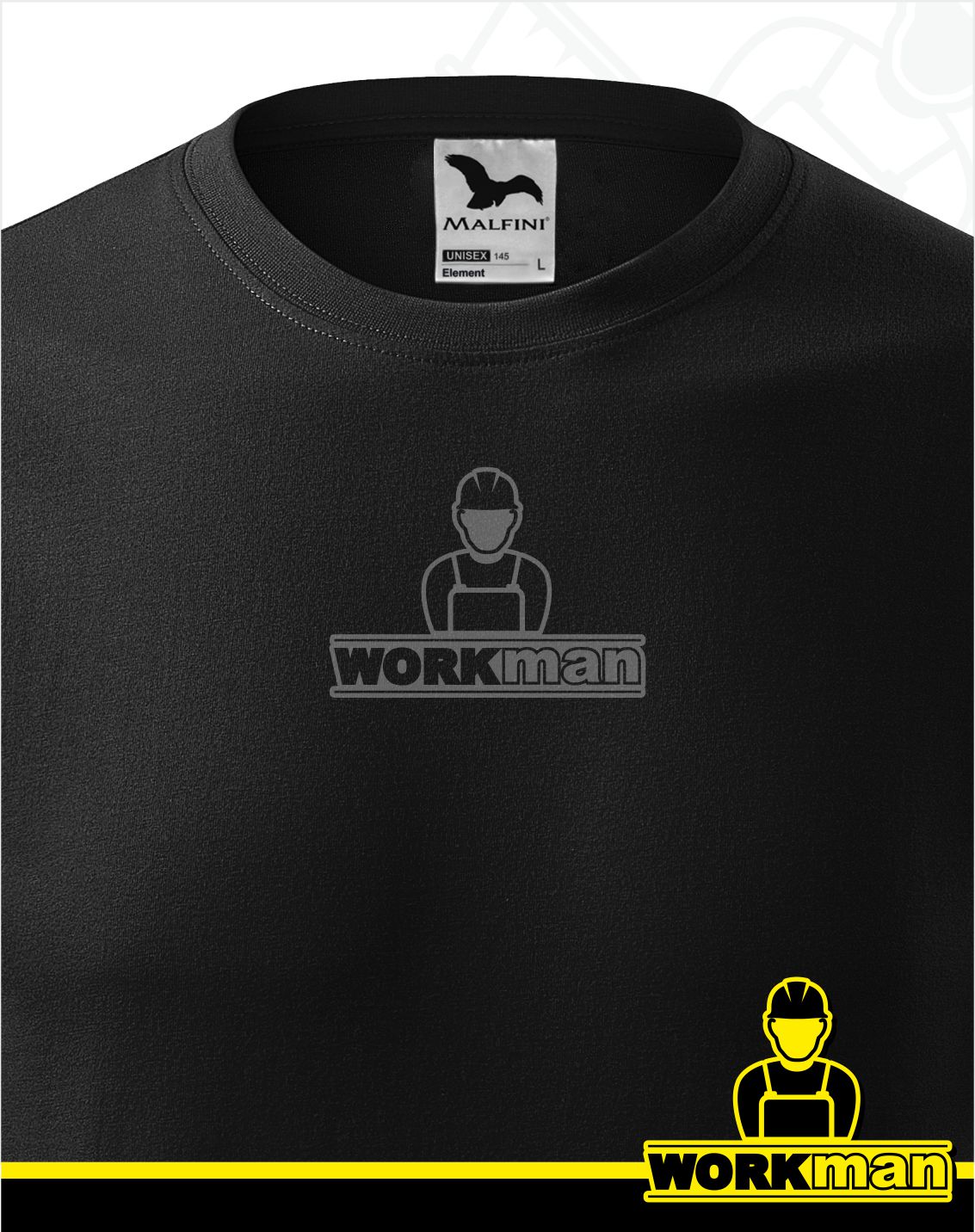 Unisex tričko ELEMENT Malfini čierna