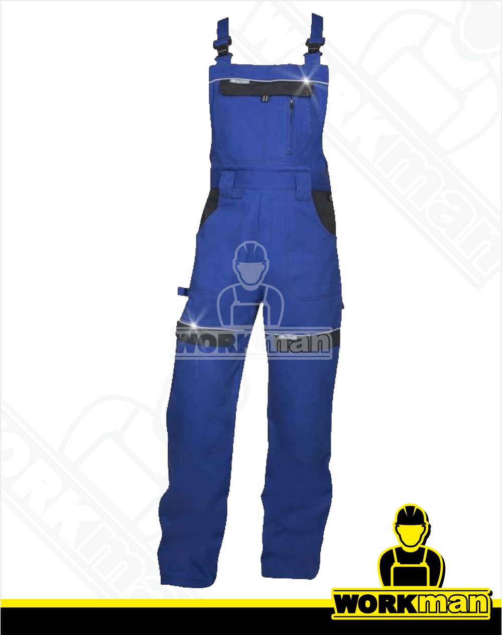 Predĺžené montérkové nohavice COOL TREND s náprsenkou Ardon