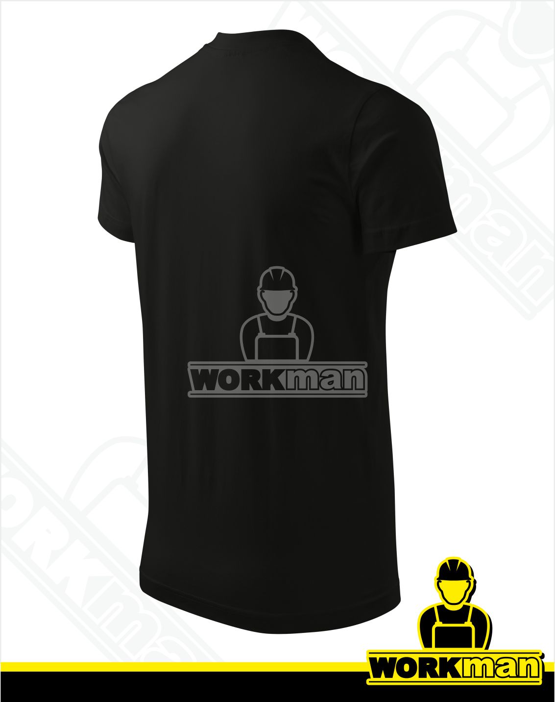 Unisex tričko HEAVY V-NECK Malfini čierna
