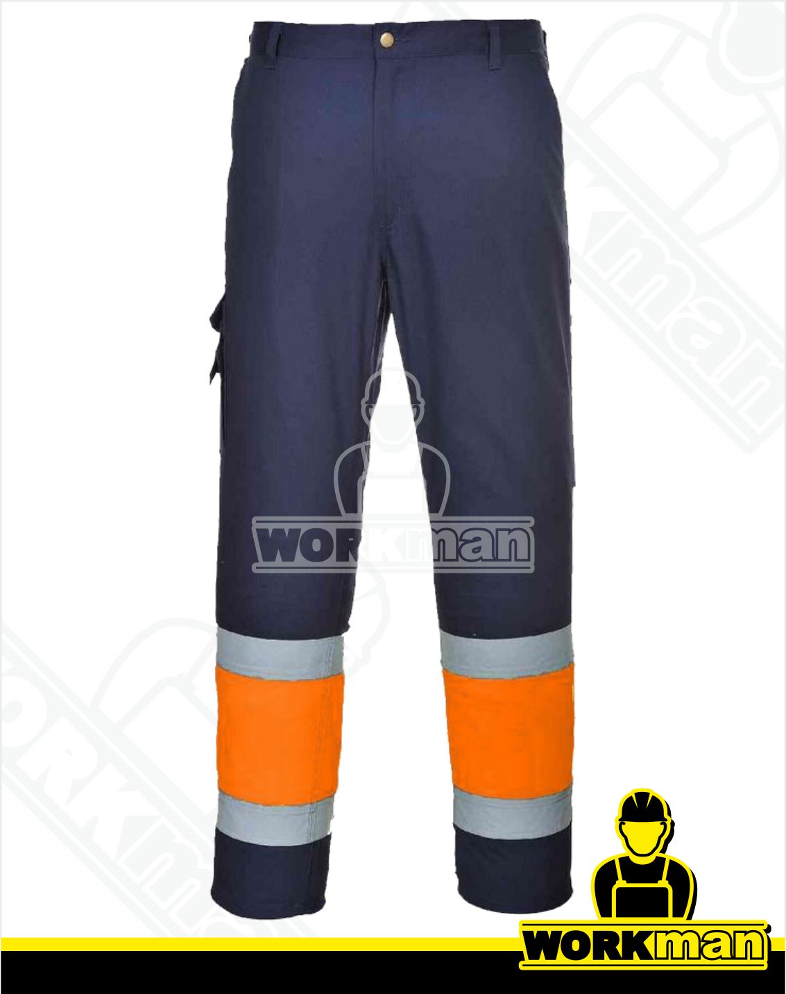Reflexné montérkové nohavice TWO TONE COMBAT E049 do pása Portwest