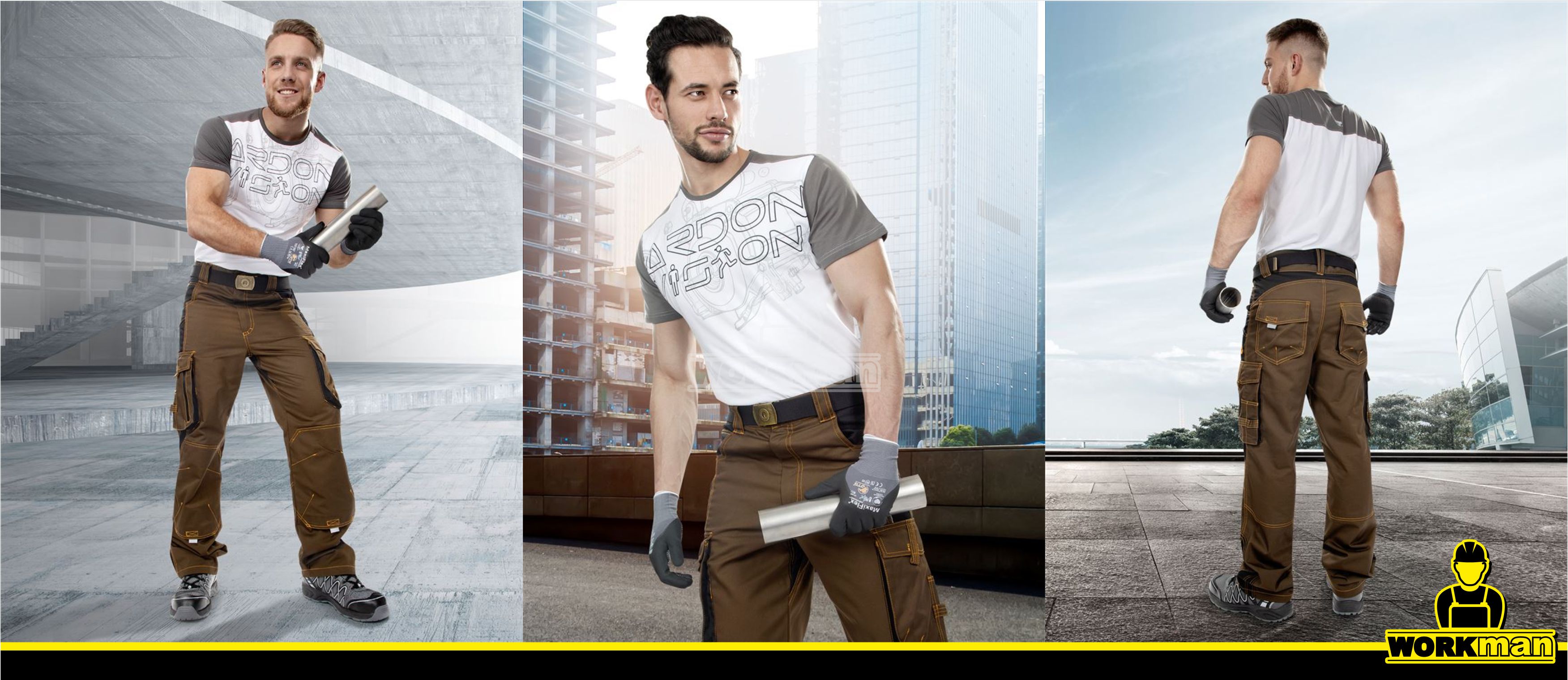 Predĺžené montérkové nohavice VISION 02 do pása Ardon