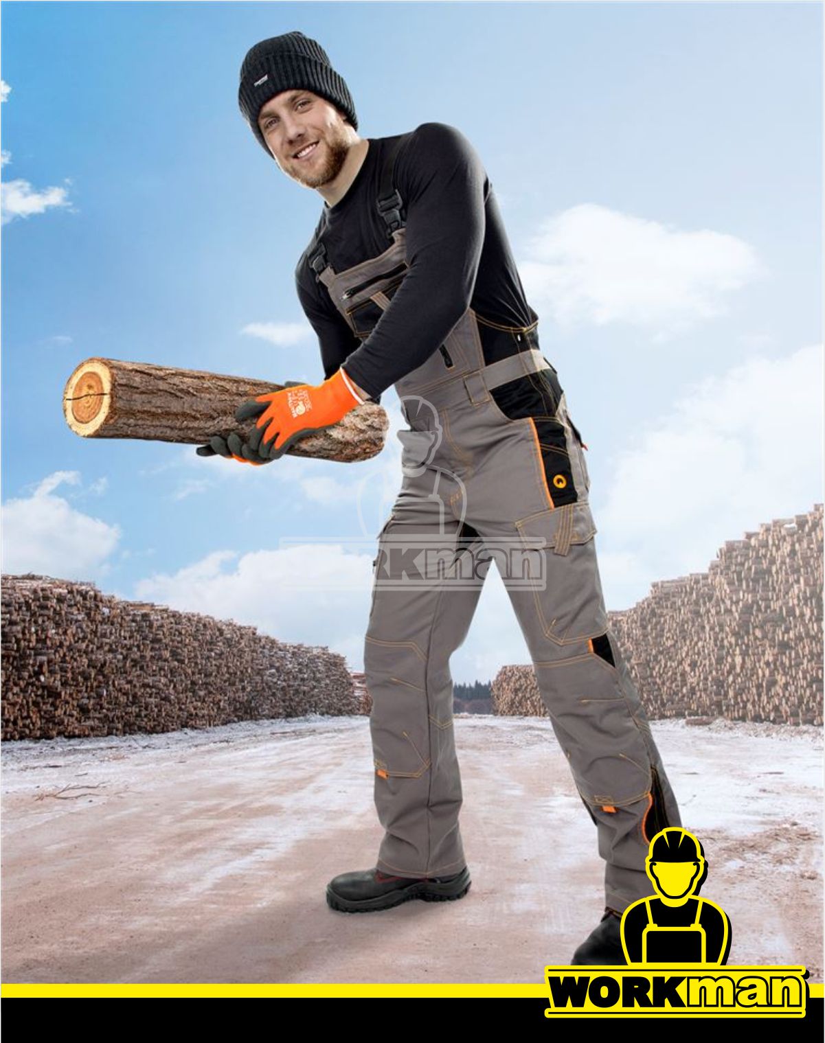 Zateplené montérkové nohavice VISION 09 s náprsenkou Ardon