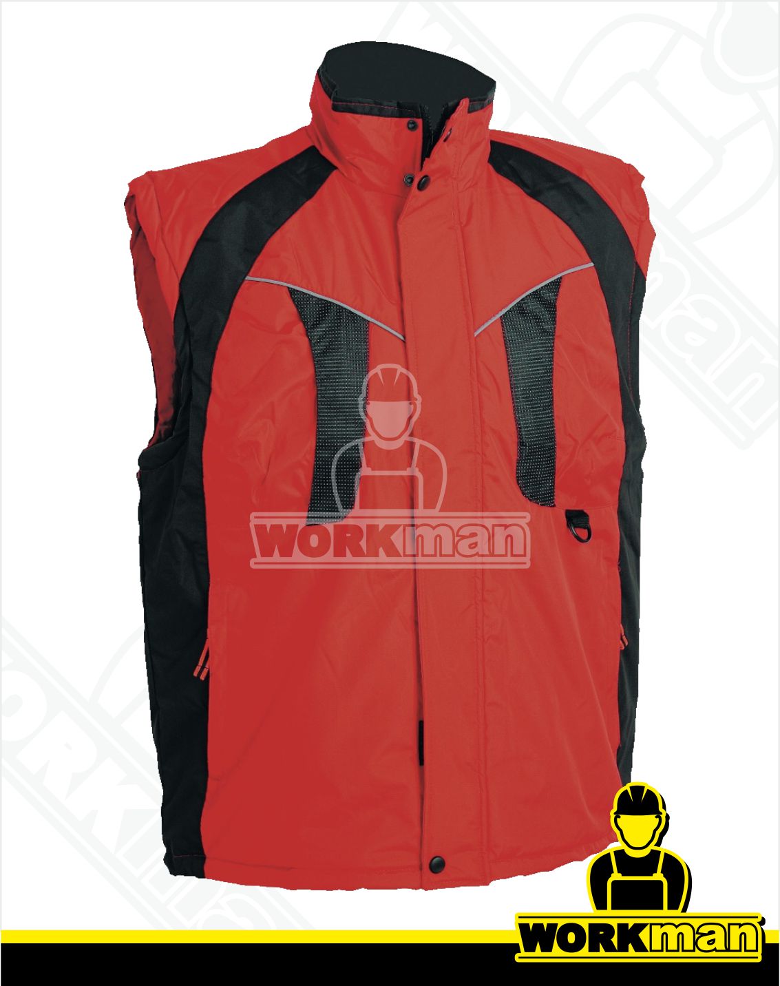 Zateplená pracovná vesta NYALA Červa