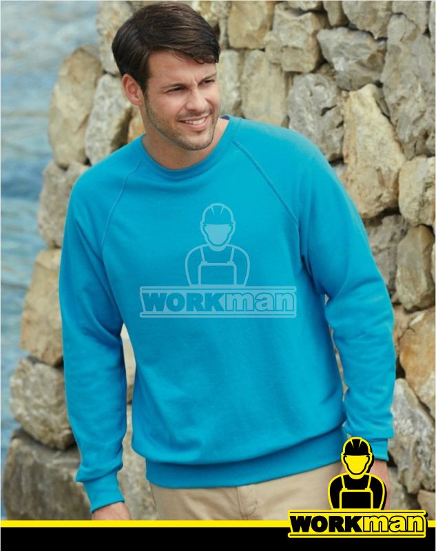 Pánska mikina LIGHTWEIGHT RAGLAN SWEAT Fruit of the Loom