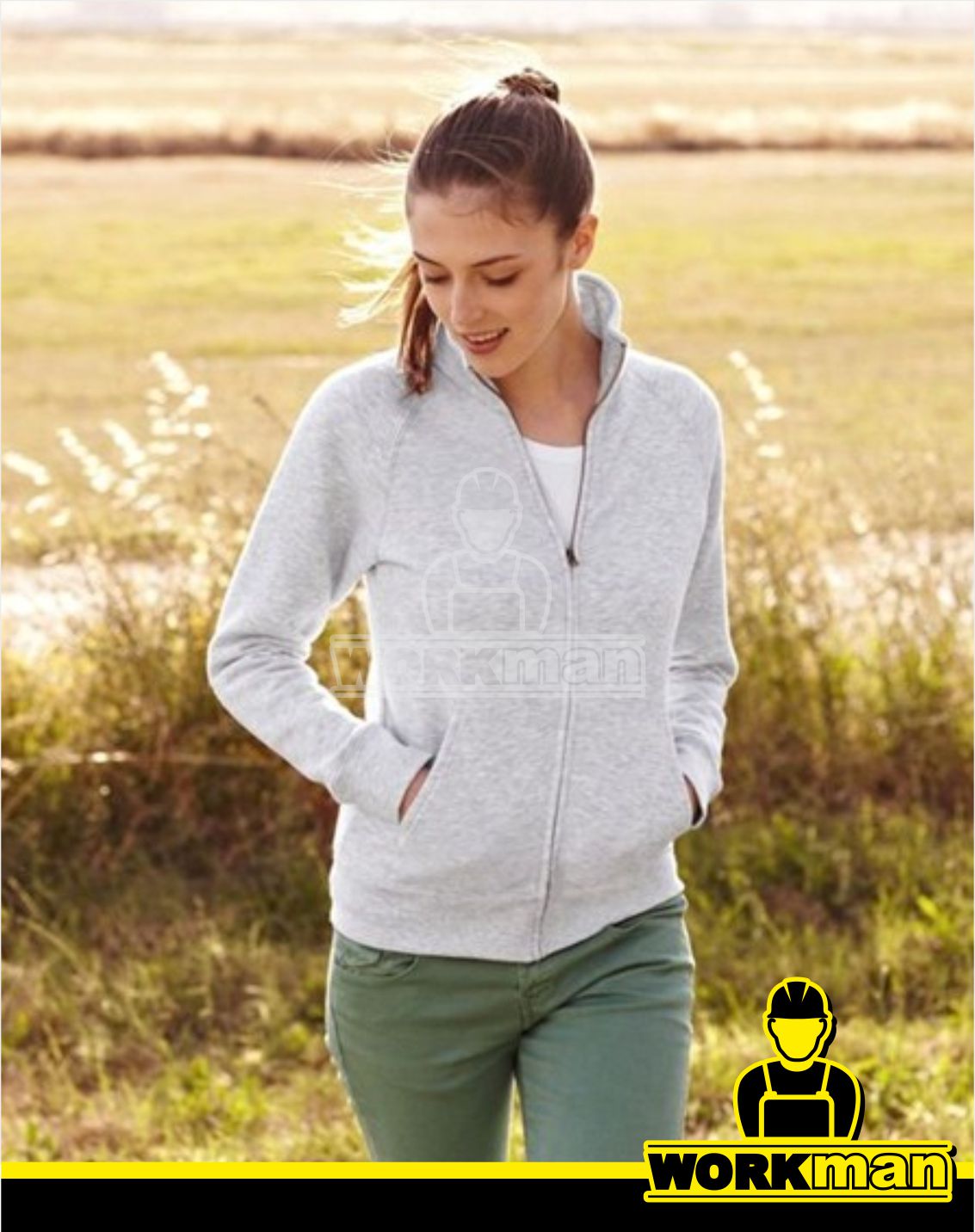 Dámská mikina LADY-FIT PREMIUM SWEAT JACKET Fruit of the Loom