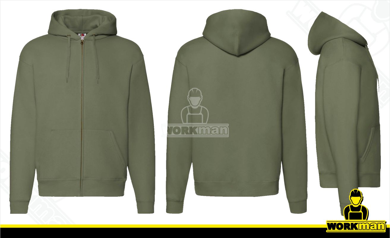 Pánska mikina s kapucňou PREMIUM HOODED SWEAT JACKET Fruit of the Loom