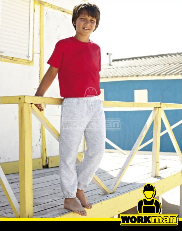 Detské tepláky KIDS CLASSIC ELASTICATED CUFF JOG PANTS Fruit of the Loom :