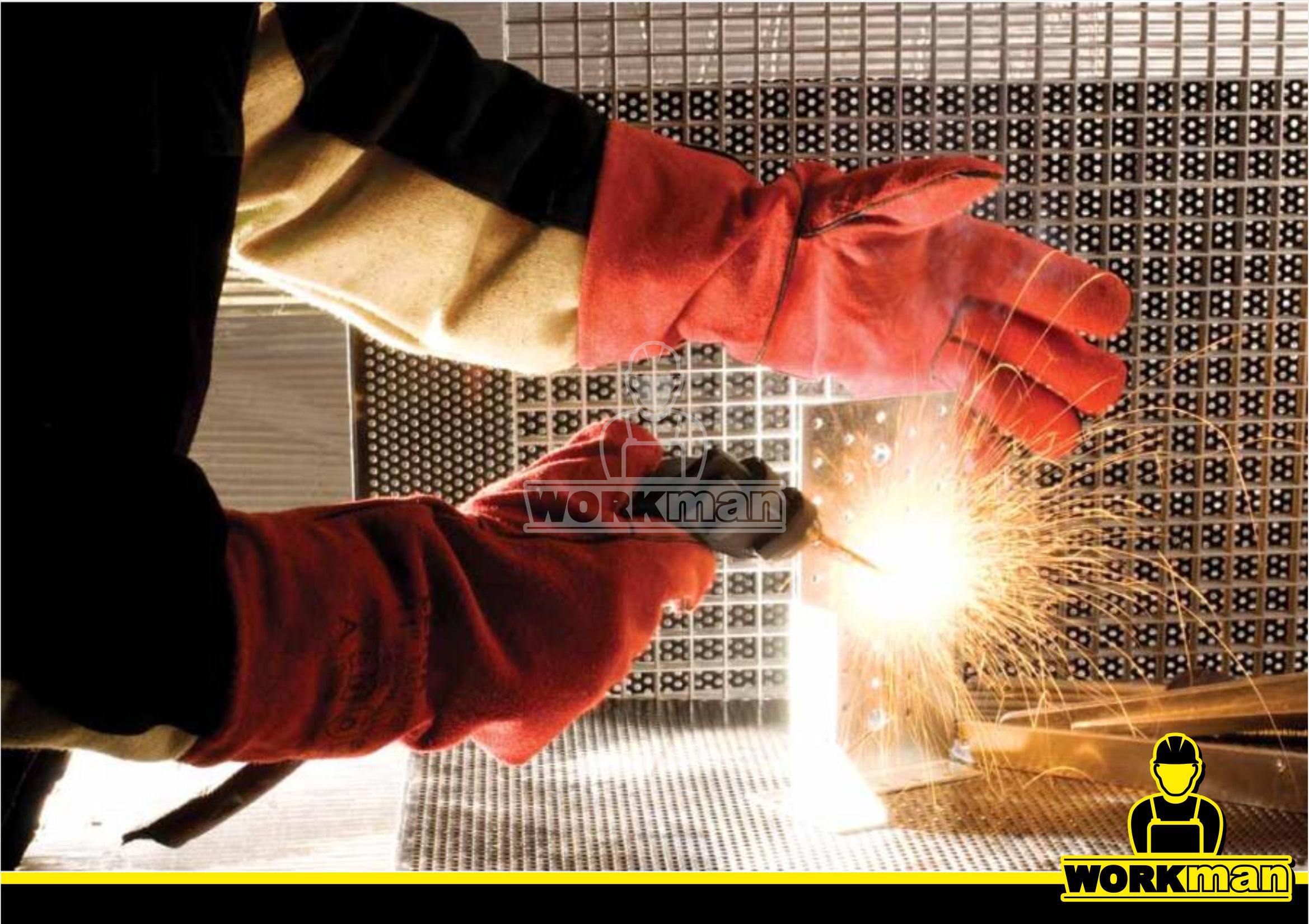 Zváračské pracovné rukavice SANDPIPER RED Červa