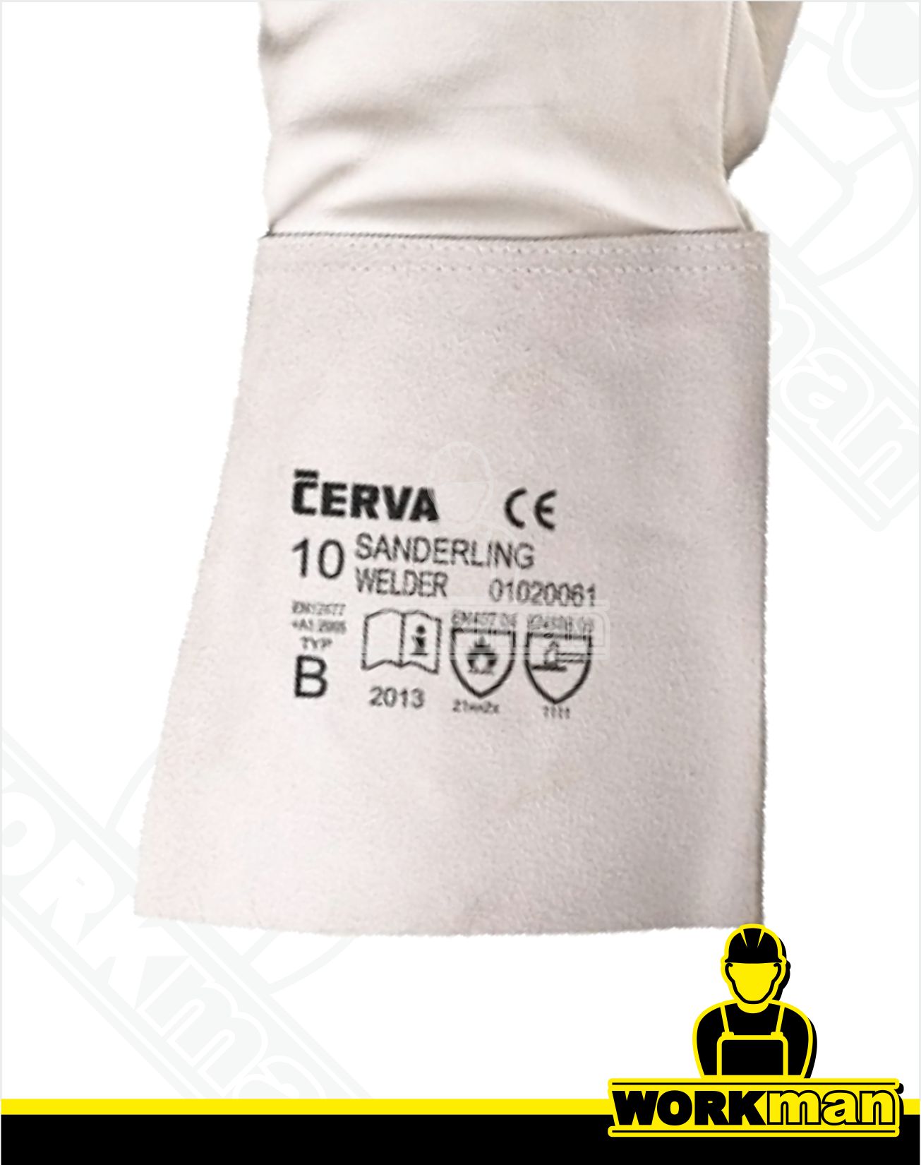 Zváračské pracovné rukavice SANDERLING WELDER Červa