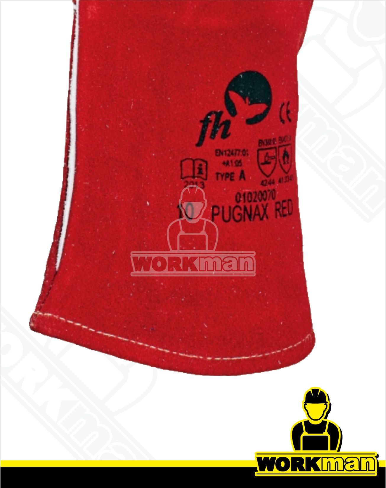 Zváračské pracovné rukavice PUGNAX RED Freehand