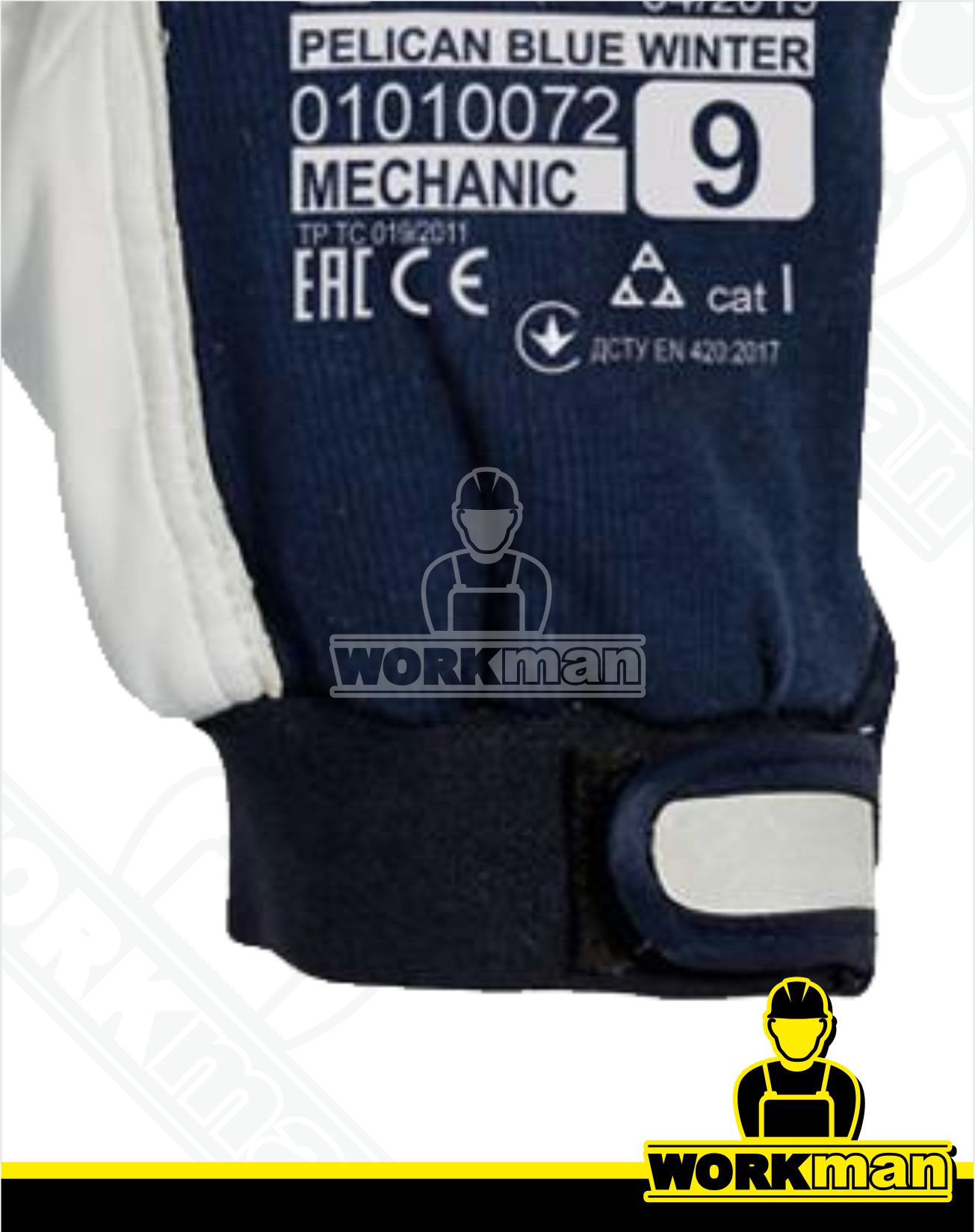 Zateplené kombinované rukavice PELICAN BLUE WINTER Červa